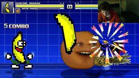 Fruit Characters (Annoying Orange And Dancing Banana) VS Yami Yugi In An Epic Battle In MUGEN