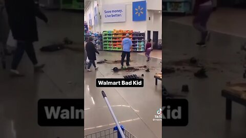 Yound Black Child RUNS RAMPAGE In Walmart And NOONE STOPS HER