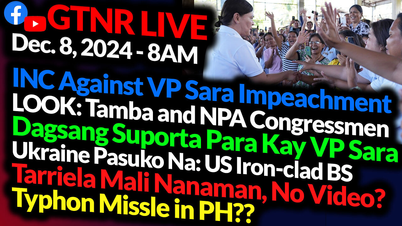 INC TUTOL Sa Impeachment ni VP Sara - Tarriela Anti-ColRegs No Video | GTNR Ka Mentong and Ka Ado