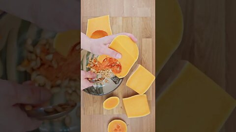 Satisfying ASMR Delight: Baked Pumpkin with Cinnamon, Honey, and Nut Topping to Tingle Your Senses!