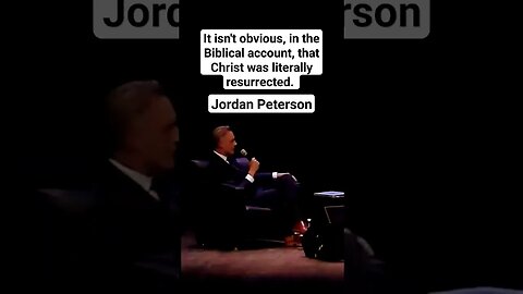 Jesus's resurrection wasn't literal ?!... #jordanpeterson #jordanpetersonquotes #jesus #bible #god
