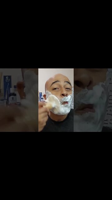ASMR Lathering SATISFYING Bluebeard Revenge cream💈🔊🧼💈#asmr #shavingproduct #lathering #satisfying