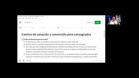 Retiro Díos Padre, 9 de 10. Camino de sanación y conversión para consagrados. Fray Nelson Medina.