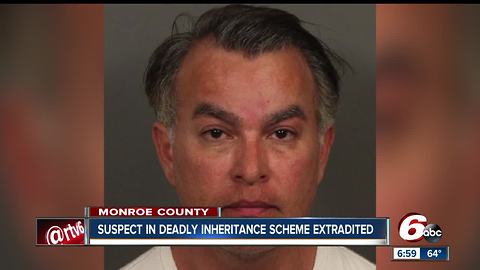 Man who is accused of killing an 85-year-old woman to inherit her fortune is back in Indiana