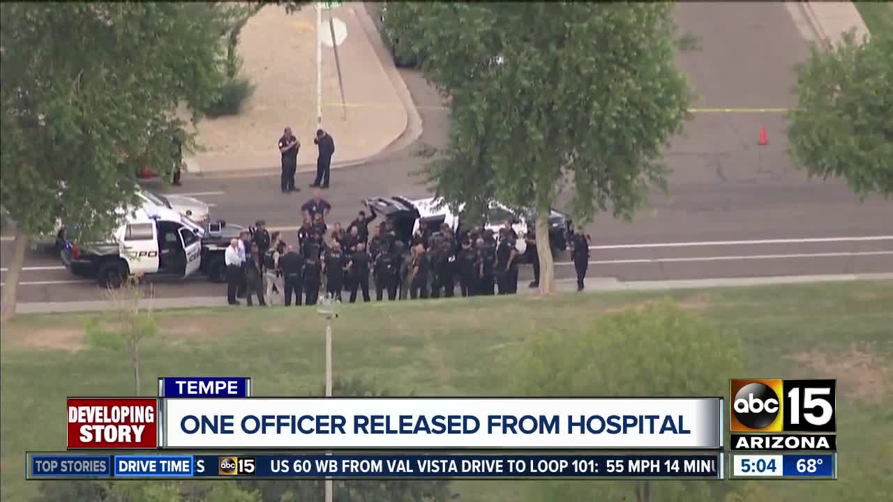 Officer released from hospital after Tempe shooting