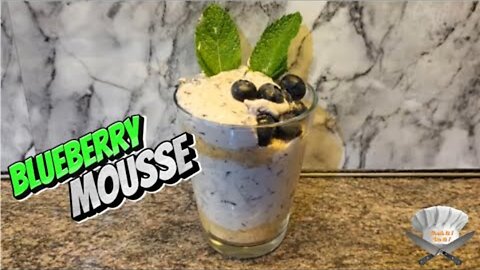 Blueberry mousse very easy recipe