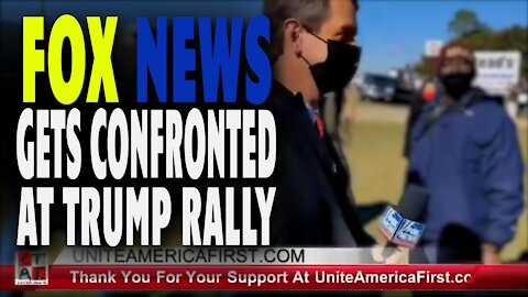 FOX NEWS GETS CONFRONTED AT TRUMP RALLY!