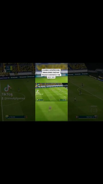 CUIABÁ X ATLÉTICO MG BRASILEIRÃO 2023 NO PES2021 COM PATCH THE BEST 9.9.1 #gamingvideos