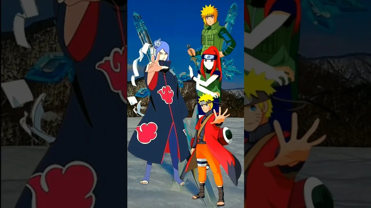 WHO IS STRONGEST?? Naruto, Minato, Khusina VS Akatsuki.#shorts