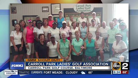 A hole in one! Good morning from the Carroll Park Ladies' Golf Association