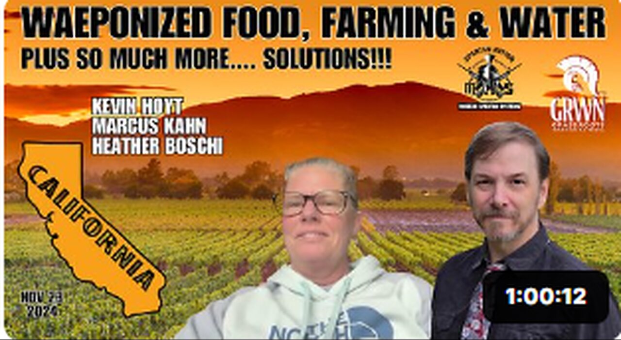 Weaponized food and water: Solutions in farming and SO MUCH more