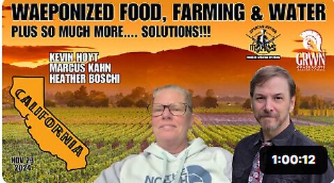 Weaponized food and water: Solutions in farming and SO MUCH more