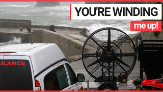 Film Crew Bring Wind Machine to Filming Location as Storm Callum Blasts the Area!