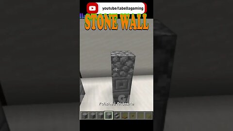 Stone and Brick Wall | Minecraft