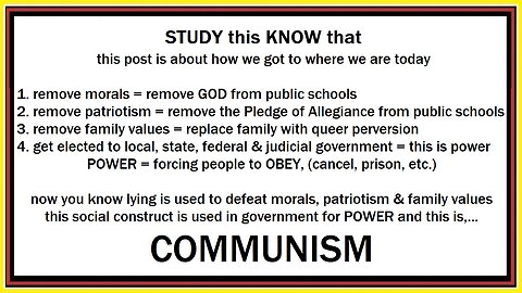 STUDY this KNOW that