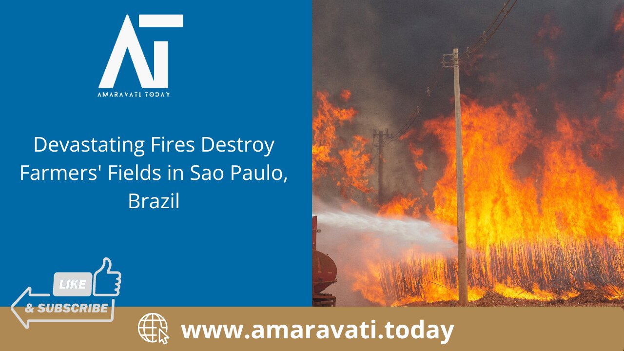 Devastating Fires Destroy Farmers' Fields in Sao Paulo, Brazil | Amaravati Today