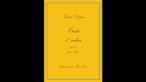 Etudes Opus 10 de 1 à 12 - Frédéric CHOPIN