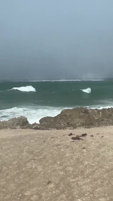 Water spout spotted on Hutchinson Island