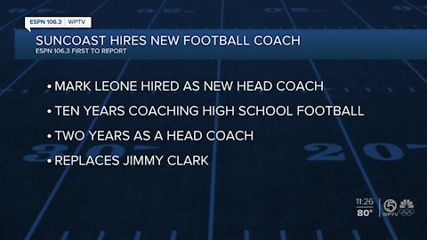 Suncoast football names new Head Coach