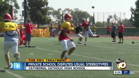 Pro Treatment: Cathedral Catholic disputes usual stereotypes