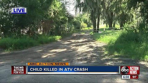 9-year-old girl dies after ATV driven by 11-year-old friend overturns in Plant City