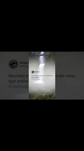 Are you living in a valley or on a mountain top? 🏔️