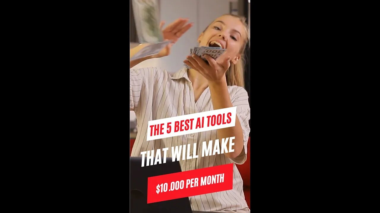 The 5 Best AI Tools That Will Make You $10 000 Per month #shorts #ai