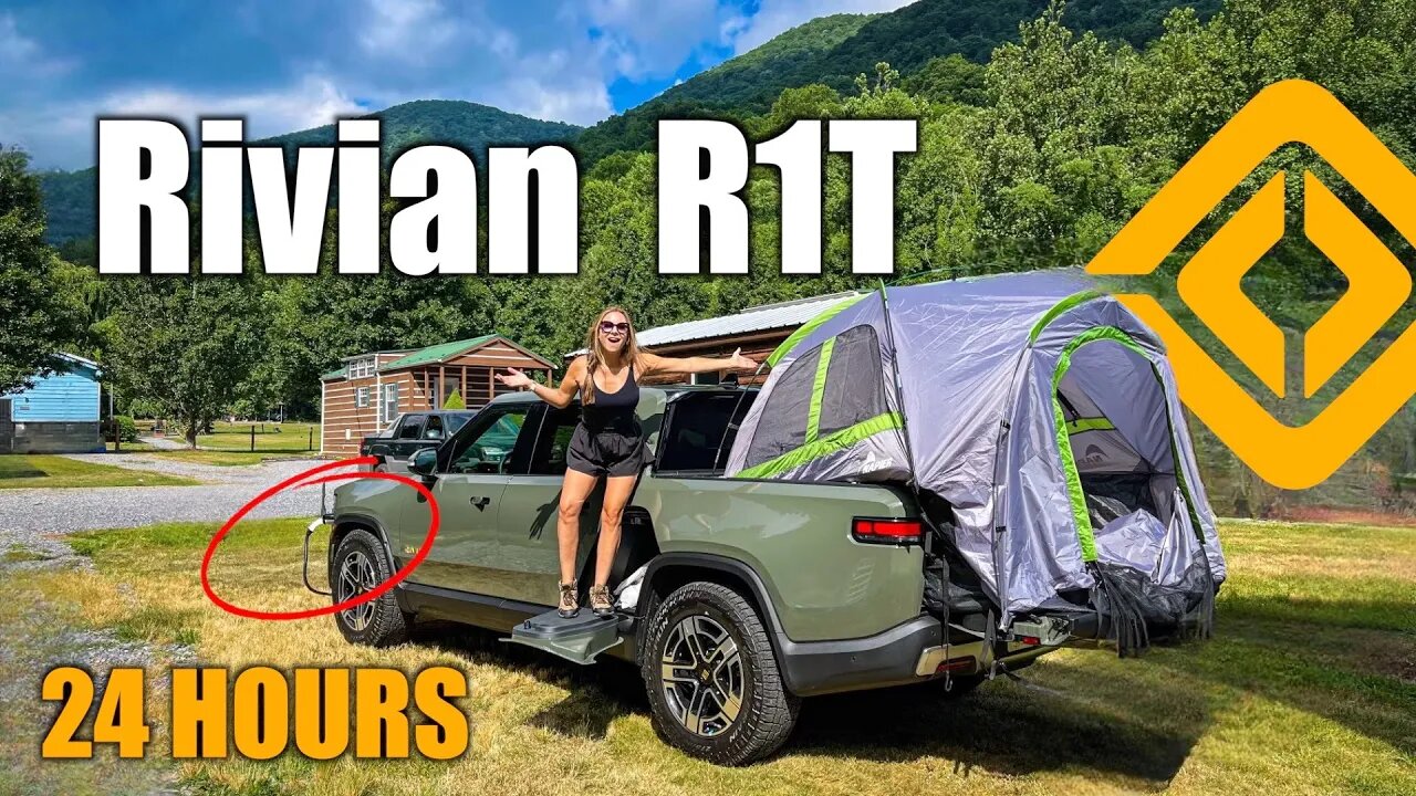 Road Tripping in the Rivian R1T with 3 Kids!