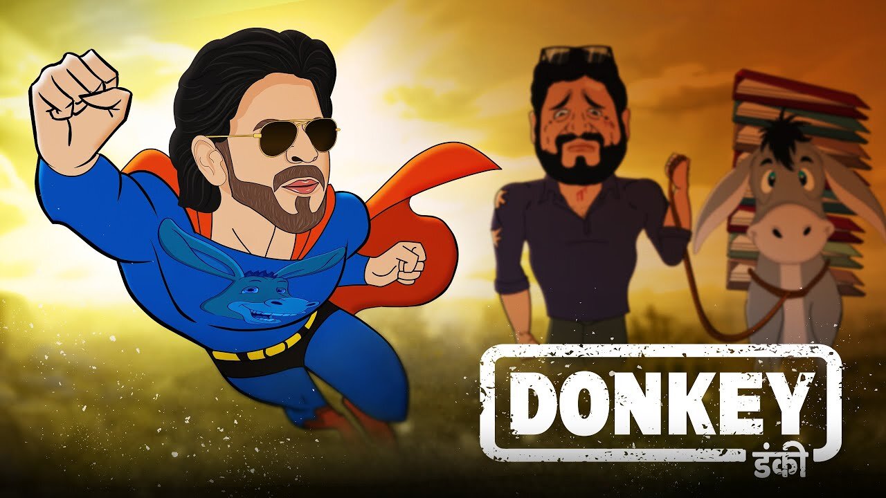 Dunki Movie || Chom Rout's Donkey-Man || Animated Spoof comedy video