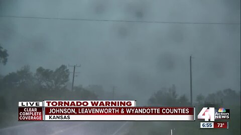 Storm chasing southwest of Bonner Springs