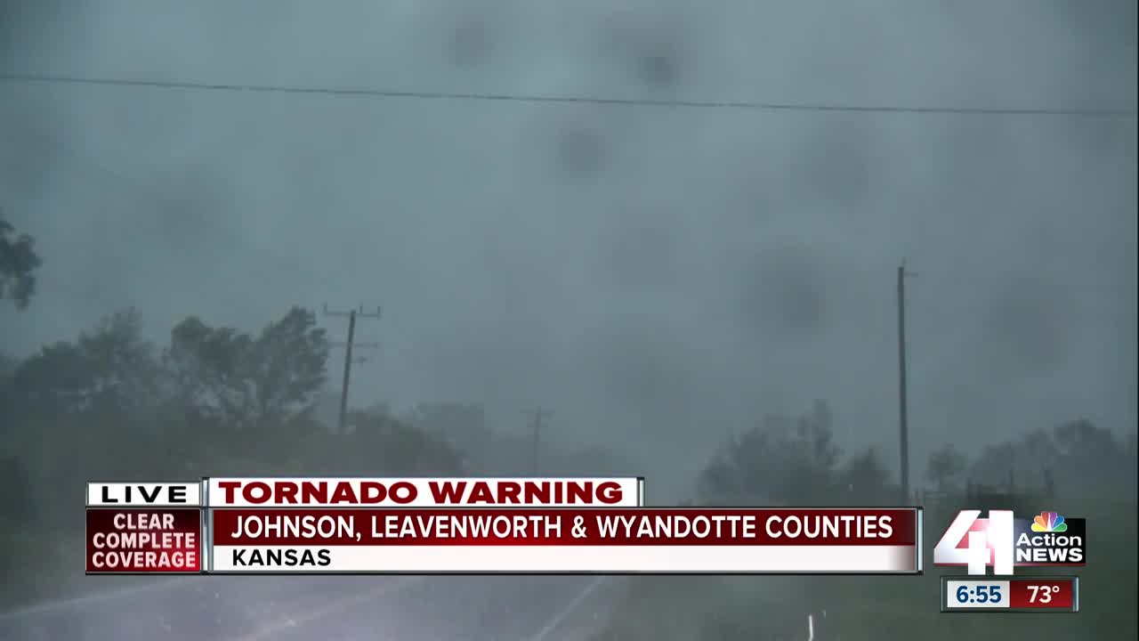 Storm chasing southwest of Bonner Springs