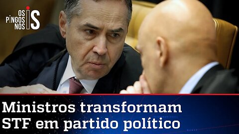 Barroso e Moraes assumem campanha contra Bolsonaro