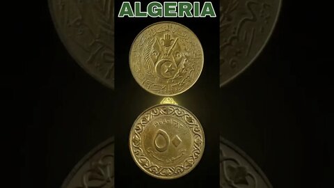 Algeria 50 santimat 1964.#shorts #coinnotesz