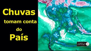 Frio diminui e CHUVA toma conta de boa parte do País, excepcionalmente no Nordeste