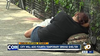 City to add fourth temporary bridge shelter