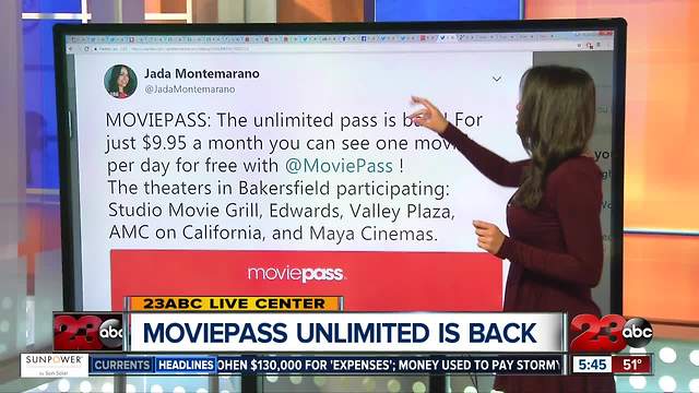 MoviePass Unlimited Movie Subscription is back