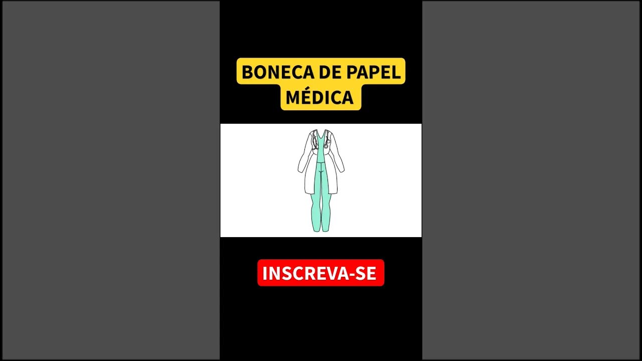 COMO DESENHAR BONECA DE PAPEL MÉDICA #bonecadepapel #paperdolls #medical