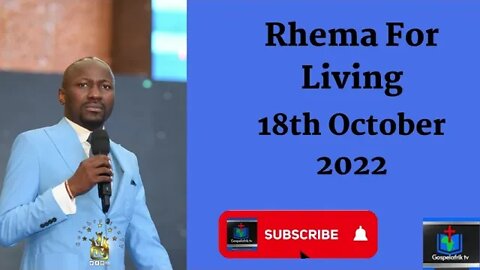 Rhema For Living 2022 ( Apostle Johnson Suleman) 18th October I Gospel Afrik Tv