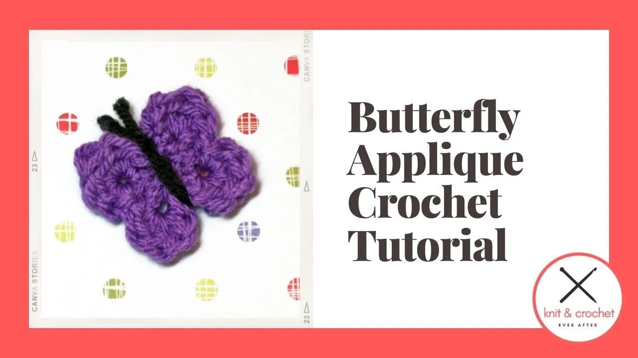 Butterfly Applique Crochet Pattern With Bonus Chart Reading Workshop