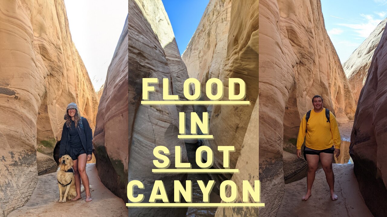 Flooded Slot Canyon in Grand Staircase of Escalante