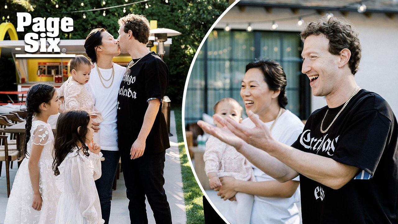 Mark Zuckerberg and wife Priscilla Chan share rare photos of 3 daughters for his 40th birthday