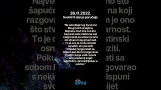 Poruka Svemira 26.11.2022. 💙