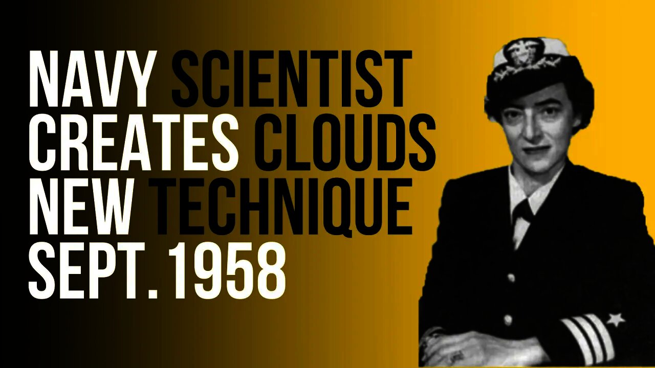 Weather Modification 63yrs of Science Navy Scientist Creates Clouds Toledo Blade Sept. 1958