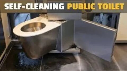 Self cleaning public restroom