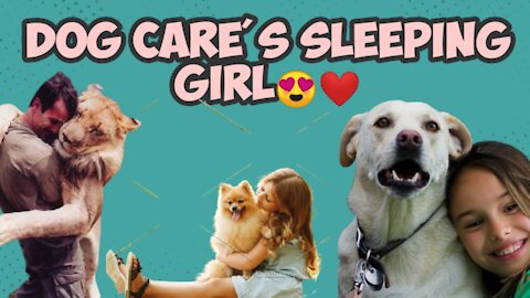 Dog Friendly and Caring Behaviour with girl 😍😌