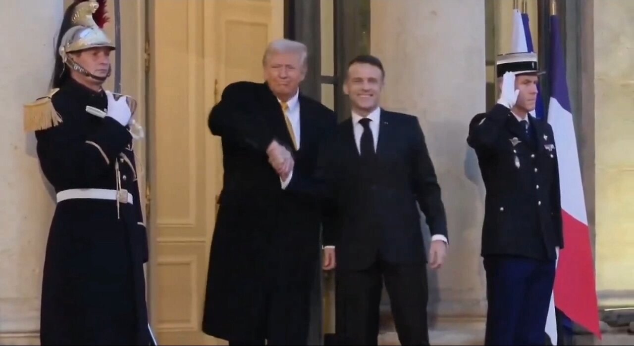 Trump Meets With Macron In France