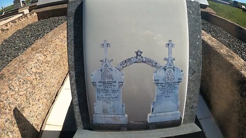 Storm's Fury Unleashed: The Breathtaking Headstone That Fell Victim to Nature's Wrath