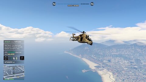 GTAO: Savage Vs Hydra; He was expecting a Civilian Chopper