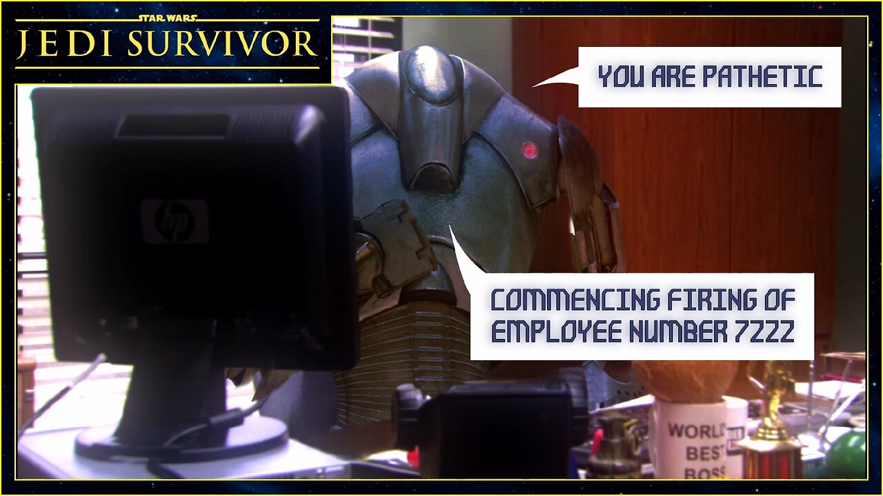 When your boss is a super battle droid... | Star Wars Jedi: Survivor