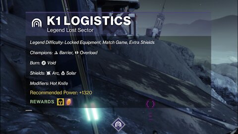 Destiny 2 Legend Lost Sector: The Moon - K1 Logistics 10-11-21